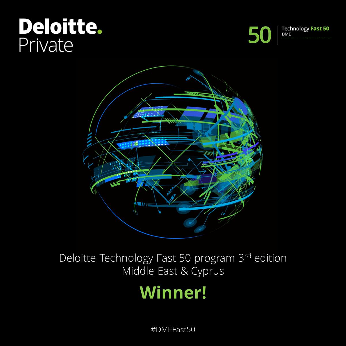 Deloitte Technology Fast 50 winner